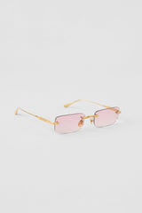 ALO Wire Sunglasses - Gold/Pink Gradient