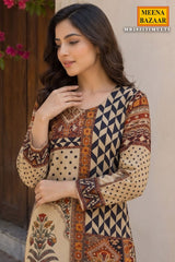 Multi Printed Crepe Kurti