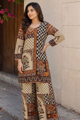 Multi Printed Crepe Kurti