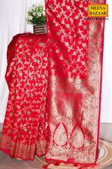 Heritage Rani Silk Saree with Weaving Jal