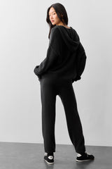 Wool聽Cashmere New Class Full Zip Hoodie - Black