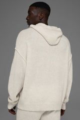 Wool聽Cashmere New Class Hoodie - Bone Heather