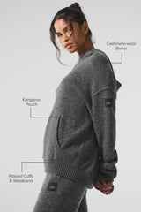 Wool聽Cashmere New Class Hoodie - Platinum Grey