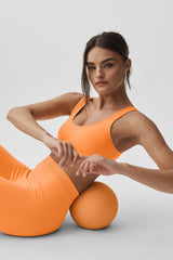 Alosoft Center Stage Bra - Satsuma Breeze