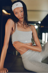 Alosoft Relay Bra - Athletic Heather Grey/White