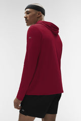 Conquer Reform Long Sleeve With Hood - Garnet