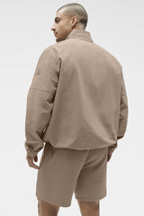 Light Weight Takeaway Track Pullover - Gravel