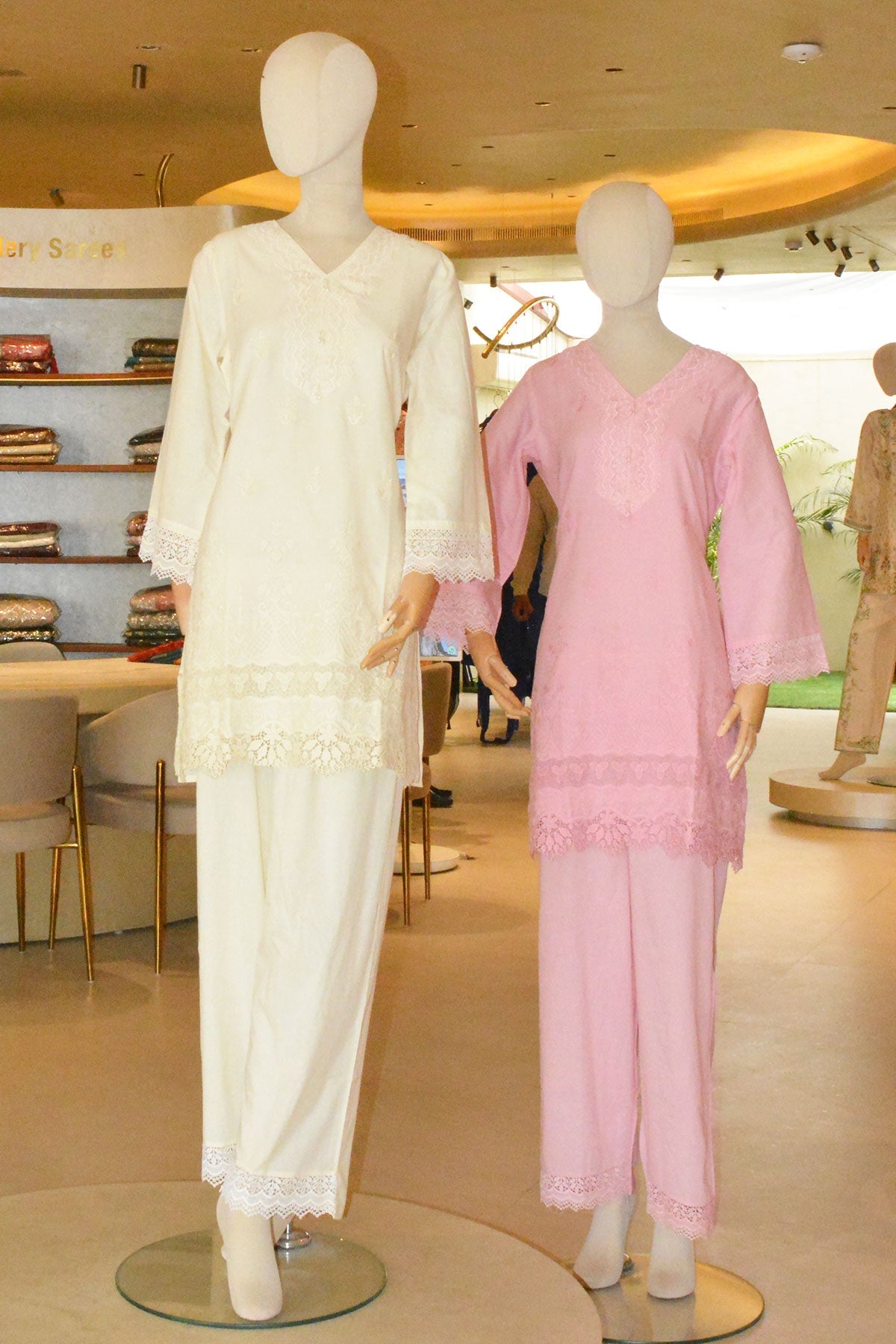 Tussar Cotton Embroidered Co-Ord Set