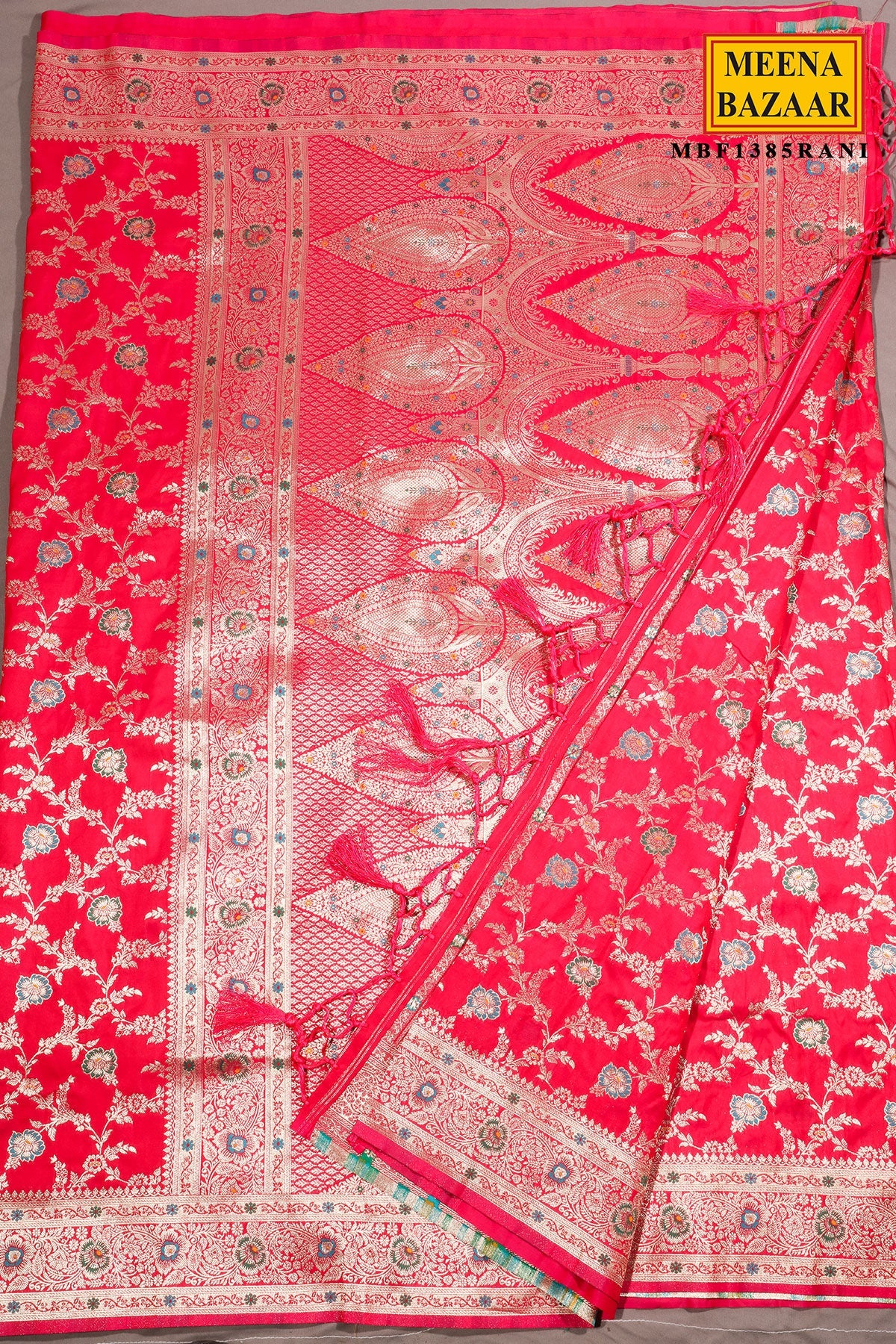 Heritage Rani Silk Saree with Weaving Jal