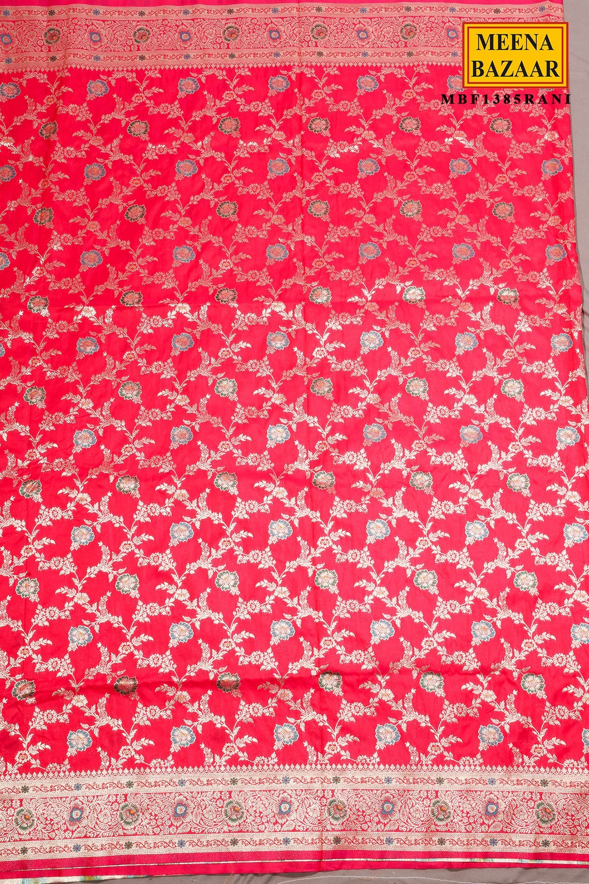 Heritage Rani Silk Saree with Weaving Jal
