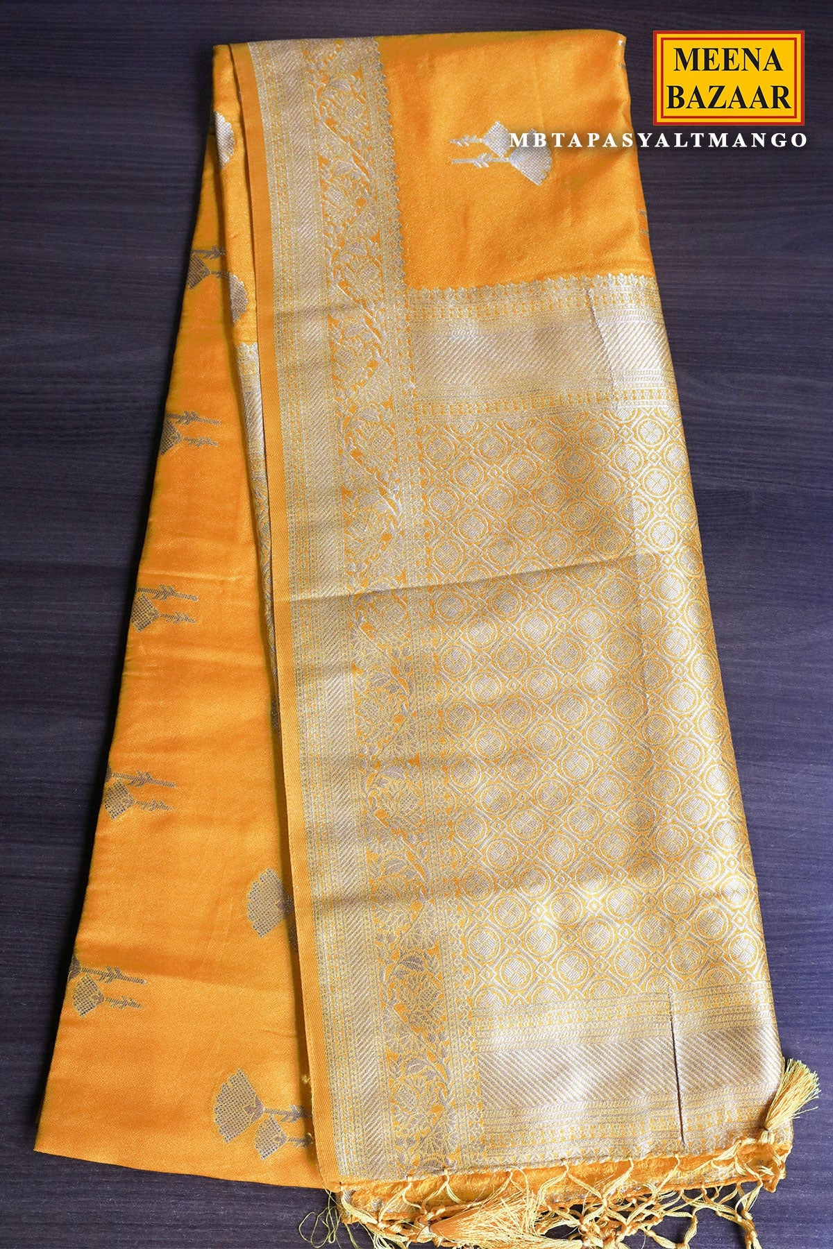 Tapasya Mango Silk Weaving Saree