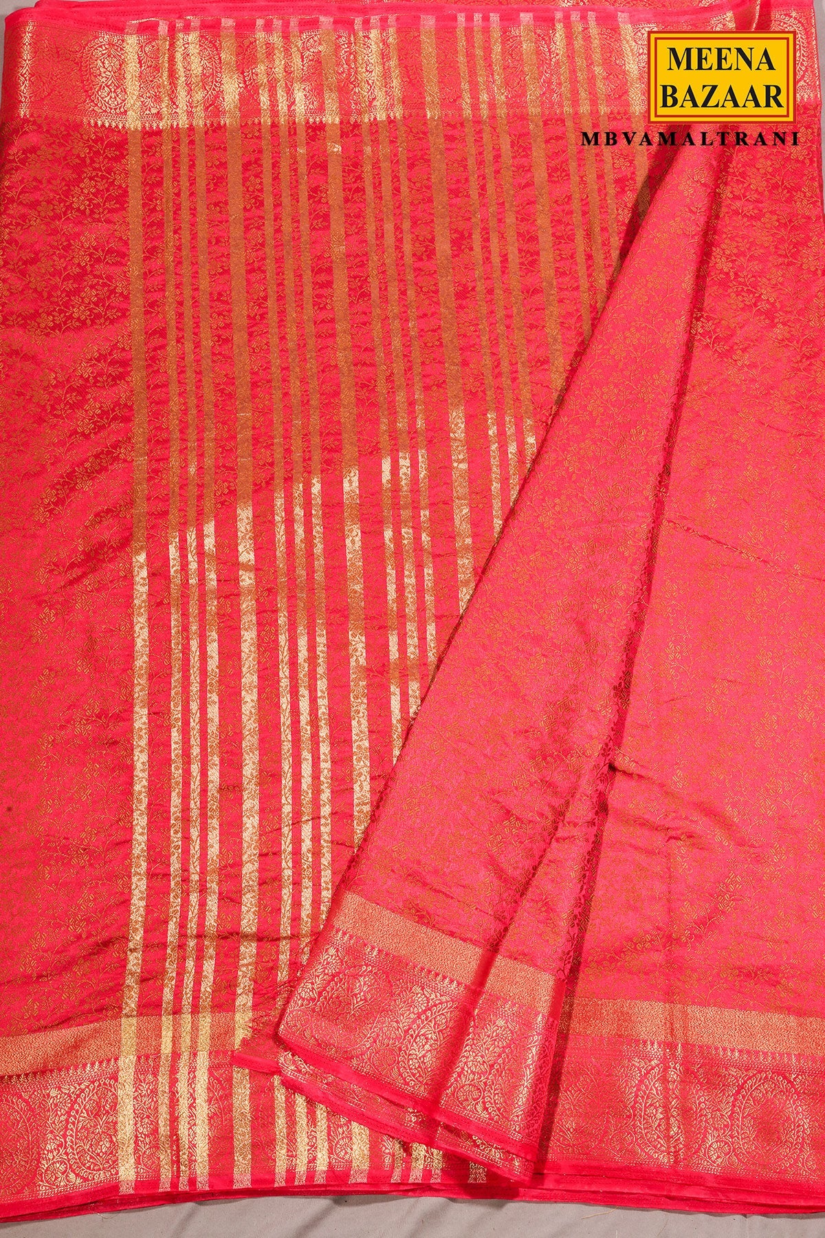 Royal Rani Jal Weaving Silk Saree