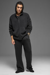 Wool聽Cashmere New Class Full Zip Hoodie - Black