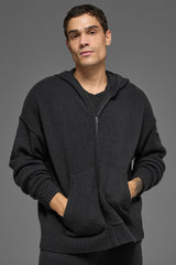 Wool聽Cashmere New Class Full Zip Hoodie - Black