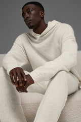 Wool聽Cashmere New Class Hoodie - Bone Heather