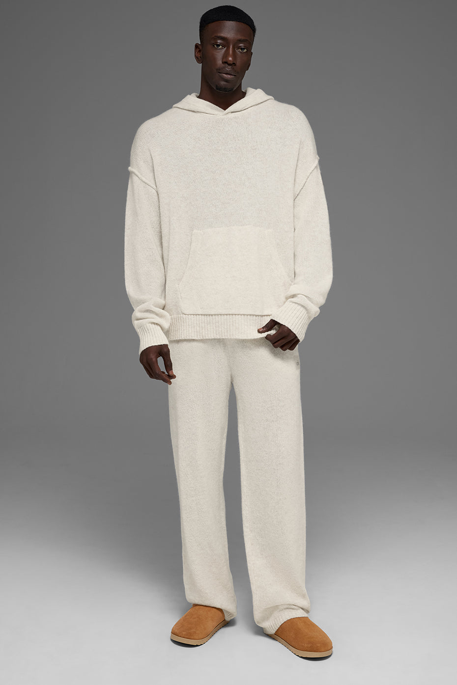 Wool聽Cashmere New Class Hoodie - Bone Heather