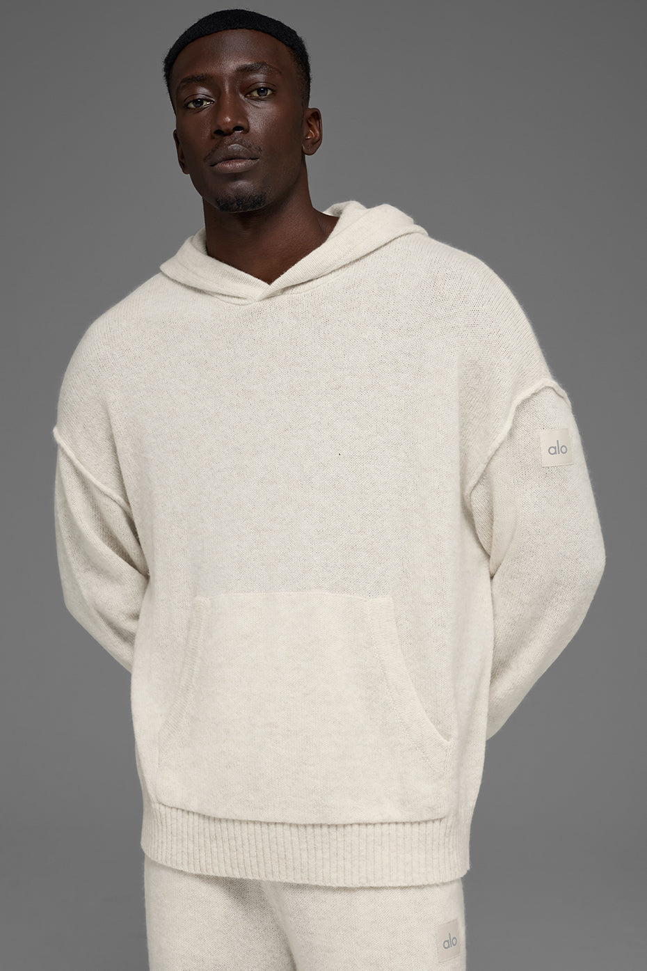 Wool聽Cashmere New Class Hoodie - Bone Heather