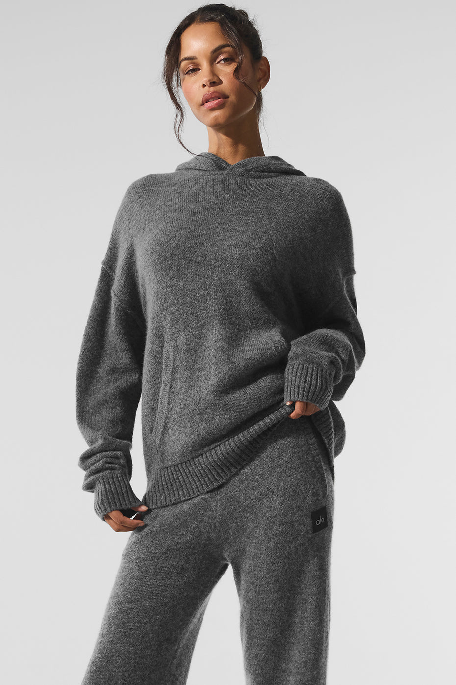 Wool聽Cashmere New Class Hoodie - Platinum Grey