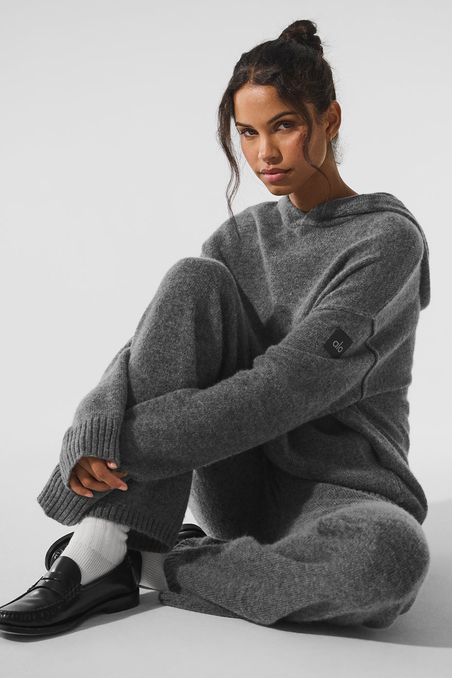 Wool聽Cashmere New Class Hoodie - Platinum Grey