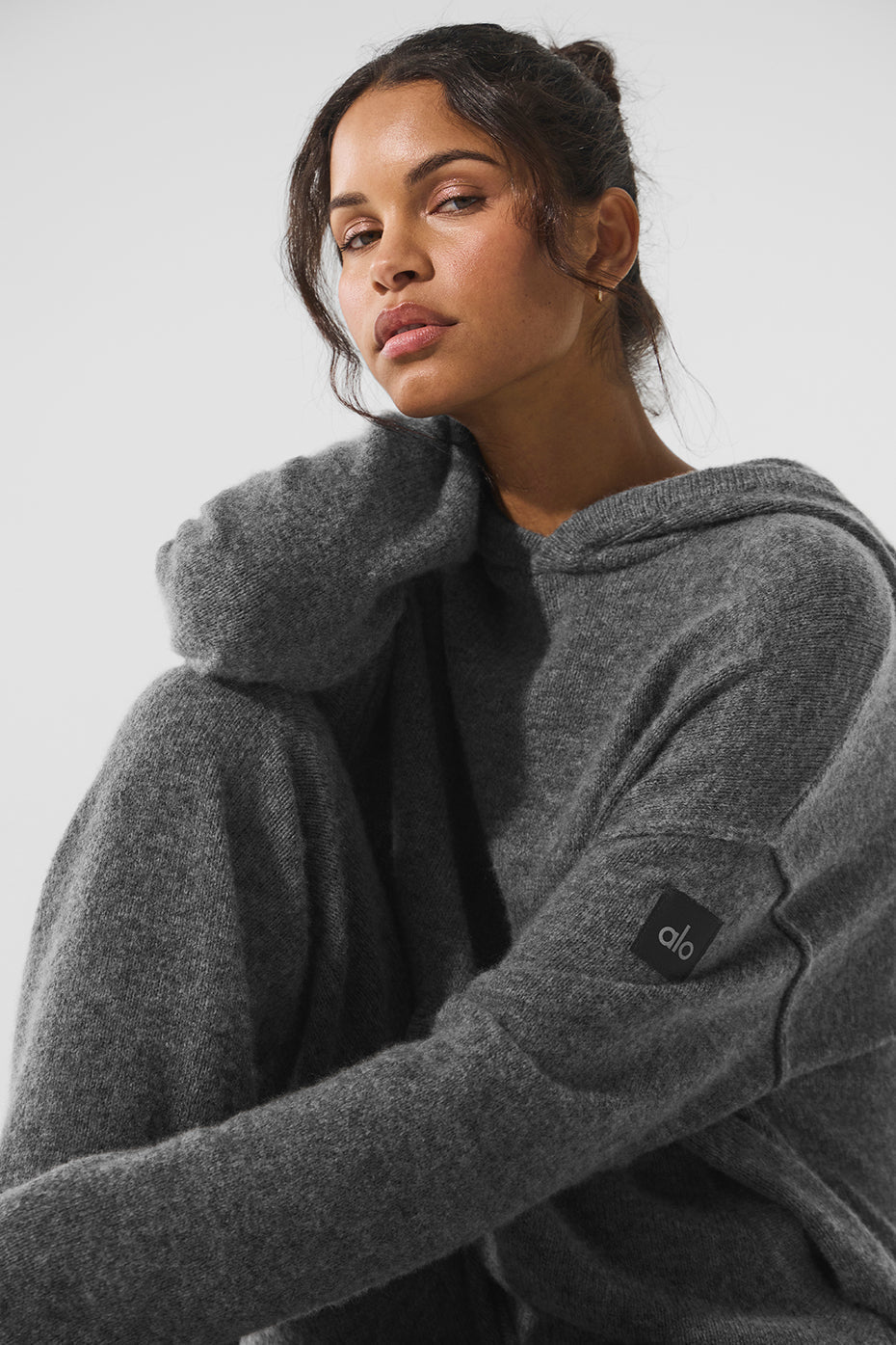 Wool聽Cashmere New Class Hoodie - Platinum Grey
