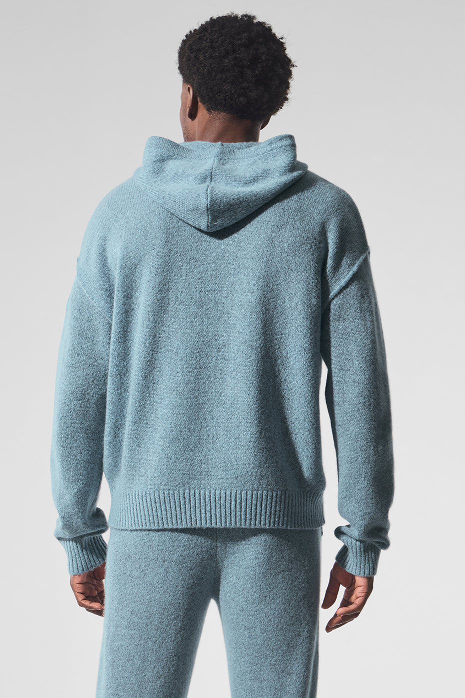 Wool聽Cashmere New Class Hoodie - Celestial Blue Granite Heather
