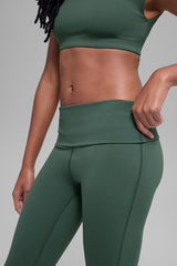 ALO Softsculpt Foldover Flare Legging (Regular) - Clover Green
